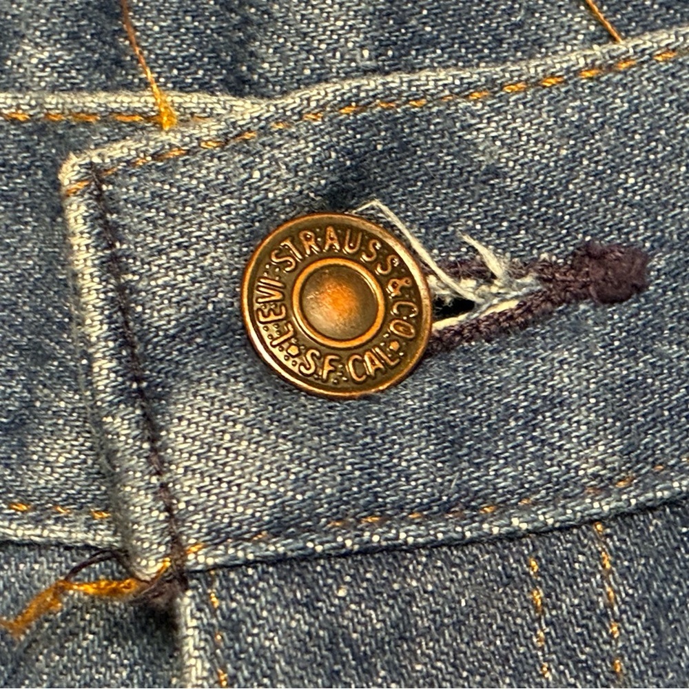 Vintage Levi’s 717-0613 Jeans 30x29 Made in USA Straight Leg Classic Denim 70’s - Picture 8 of 15